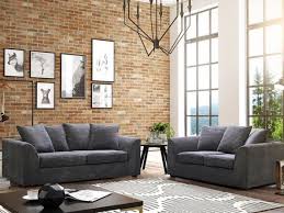 Byron Grey Fabric Sofa Collection