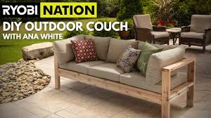 The summer months are approaching and we will all be spending much more time outdoors. How To Diy Outdoor Couch With Ana White Youtube