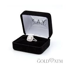 14k white gold enement ring from kay