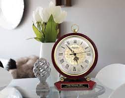 fireplace mantel clock retirement gift