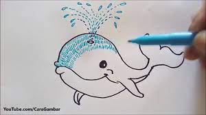 Cara menggambar ikan paus lucu | how to draw a cute whale halo kali ini kita akan belajar menggambar ikan paus yang lucu. Cara Gambar Ikan Paus Youtube