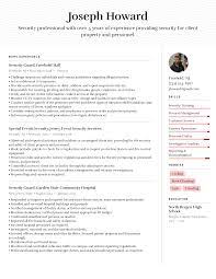 The sample resume below will give a candidate a strong idea of how to proceed constructing their resume. Security Guard Resume Example Writing Tips For 2021