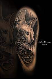 Tattoo uploaded by Carlos Herrero Tattoo • Gato egipcio🔥 • Tattoodo