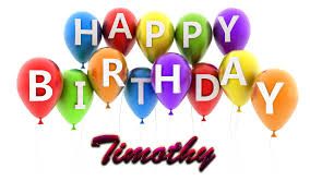 Timothy Happy Birthday Balloons Name Png