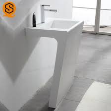 china modern pedestal sink artificial