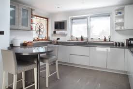 Check spelling or type a new query. Light Grey High Gloss Kitchen With Silestone Worktop Contemporary Kitchen Buckinghamshire By Design A Space Kitchens Bedrooms Interiors Houzz
