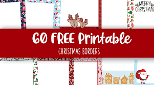 christmas borders 60 free printable