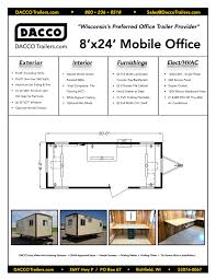 office trailers floor plans dacco