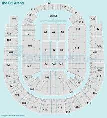 the o2 arena detailed seating plan