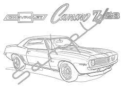 Search through 623,989 free printable colorings at getcolorings. 1969 Chevy Camaro Z28 Adult Coloring Page Printable Coloring Etsy