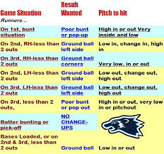 Wesley College Wolverine Softball Pitch Call Chart