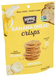 hippie snacks banana bread crisps