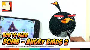 How to Draw Angry Birds 2 Characters - Bomb
