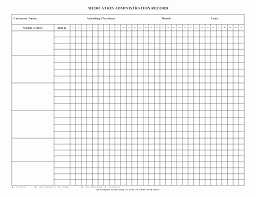Excel Template For Medication Schedule New Med Chart