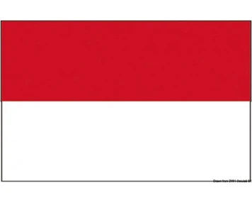 Imagen de Osculati Bandera del Principado de Mónaco 50 x 75 cm OSC ...