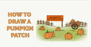 How To Draw A Pumpkin Patch Really Easy Drawing Tutorial