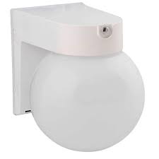 Amax Lighting Globe Porch Slr White