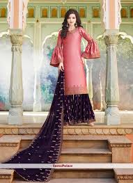 Satin Lace Pink Designer Pakistani Suit