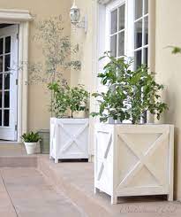 wooden planter box for your porch or patio