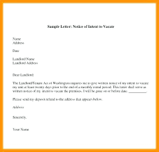 Tenant Days Notice Template Day Letter To Landlord Rental