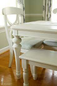 White Dining Table Makeover