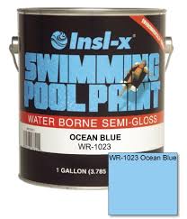 insl x semi gloss latex pool paint in