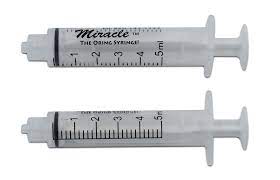 Amazon.com: Miracle Oring Syringe- 5 ml Luer Lock Syringe- Package Contains  8 Individually Wrapped Sterile Oring Syringes for Handfeeding Animals,  Administering Supplements, Measuring Liquids, and More : Industrial &  Scientific