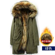Winter Men Warm Real Fur Lined Military