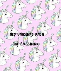 only unicorns know the pword poster