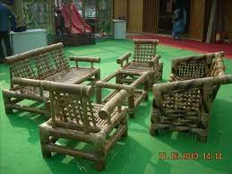 5 seater bamboo sofa set