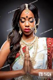 young indian woman in traditional