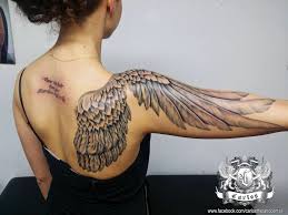 12 angel wing tattoos on chest; Pin On Tattoo Art