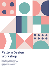 graphic pattern design work poster