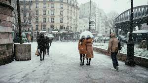 Зима во франции