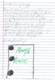 Letters From Students Teachers And Principals Gary Hogg
