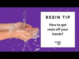cleaning resin from skin effective and
