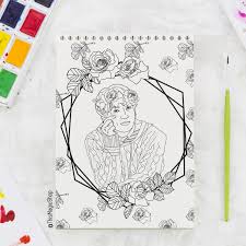 Download and print these bts coloring pages for free. Bts Coloring Page Jungkook Colouring Paper Coloring Pages Etsy