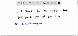 solved weight a healthy weight range