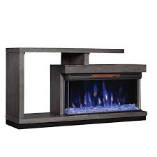 60 inch oak panoramic fireplace tv