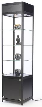 Tempered Glass Shelves Display Cabinet