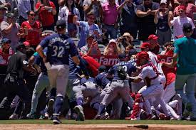 game that featured bench-clearing brawl ...