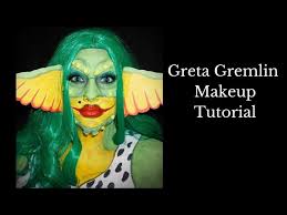 greta gremlin face paint makeup
