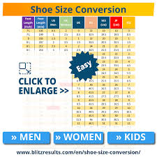 easy shoe size conversion charts us