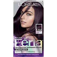 When you embrace purple hair, the world of lipsticks opens up to you! Amazon Com L Oreal Paris Feria Multi Faceted Shimmering Permanent Hair Color M32 Midnight Star Violet Soft Black Pack Of 1 Hair Dye Hair Highlighting Products Beauty
