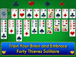 40 thieves solitaire clic on the app