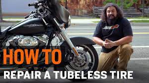 how to repair a motorcycle tire you
