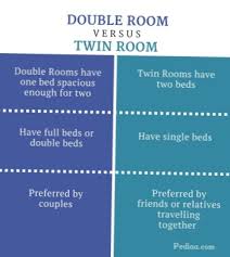 difference between double and twin room