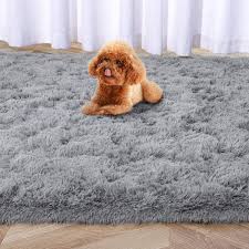 4ft x 6ft soft fluffy area rugs for