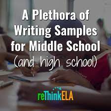 writing exles for middle