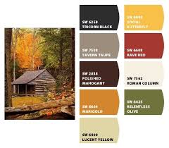 Cabin Paint Colors Cabin Color Scheme